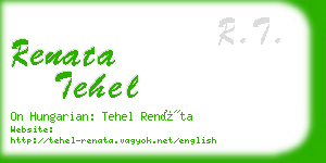 renata tehel business card